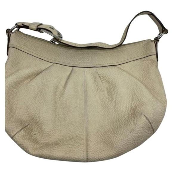 Coach Handbags - COACH Women's Large Tan Leather Shoulder Bag